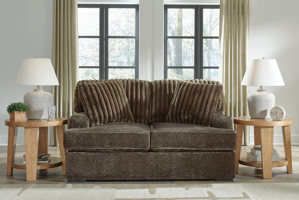 Aylesworth Chocolate Loveseat