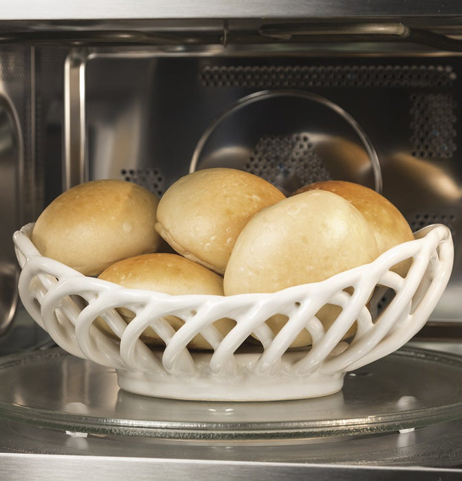 GE - 1.5 Cu. Ft. Mid-Size Microwave - Stainless Steel - display_model