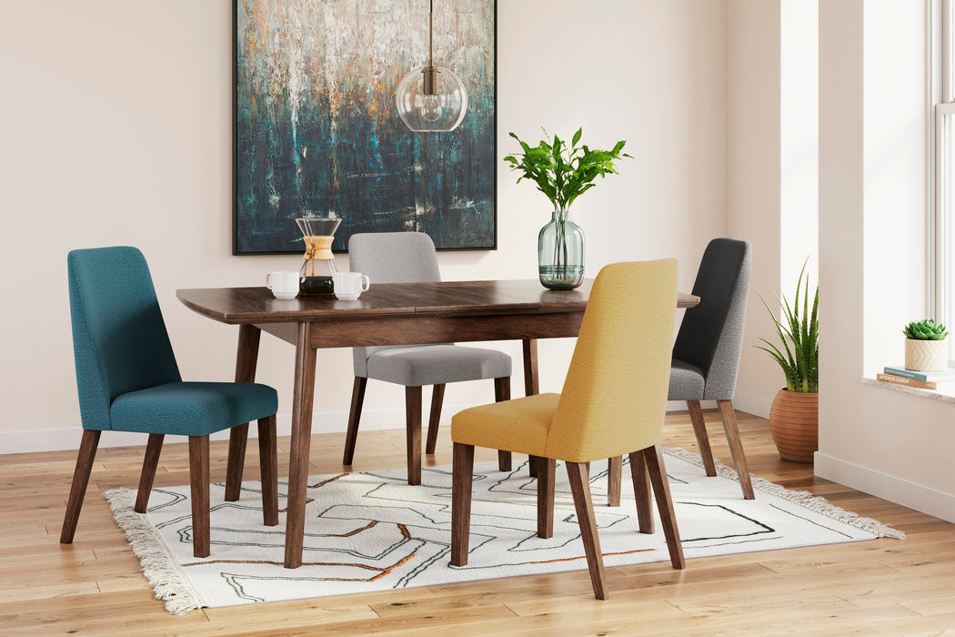 Lyncott Brown Lyncott Dining Table and 4 Chairs