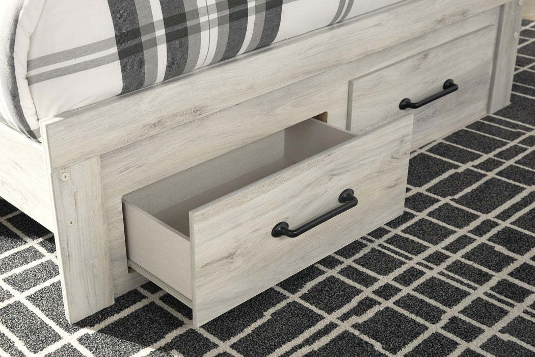 Cambeck Whitewash Cambeck Queen Panel Storage Bed