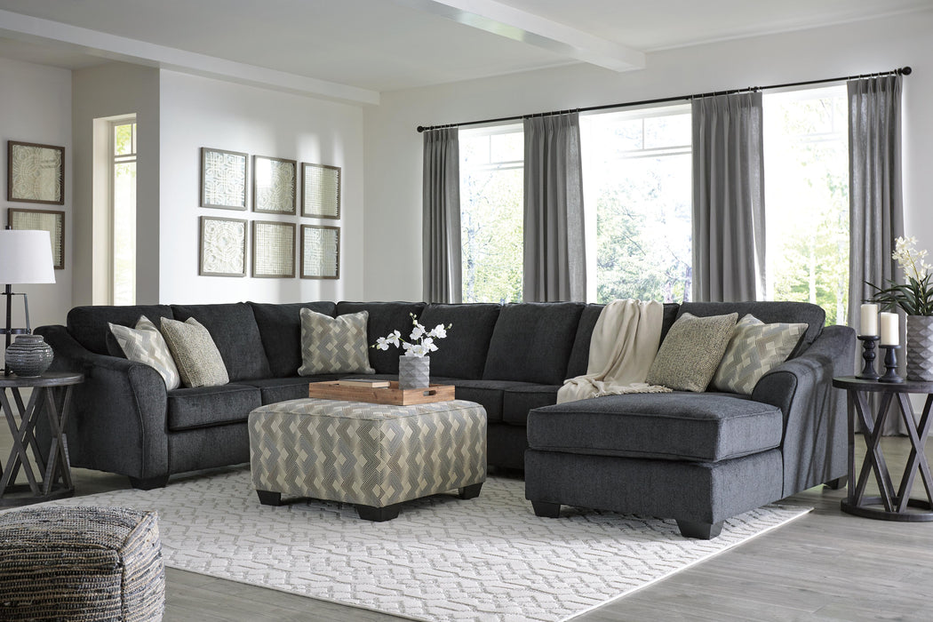 Eltmann Slate Eltmann 4-Piece Sectional with Chaise