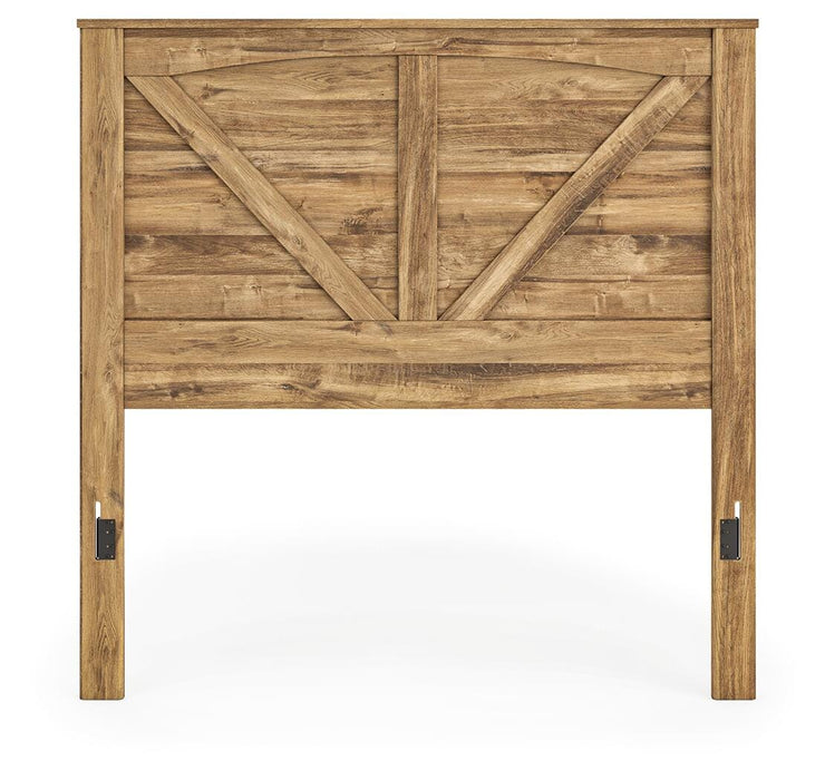 Branstony Brown Queen Crossbuck Panel HDBD