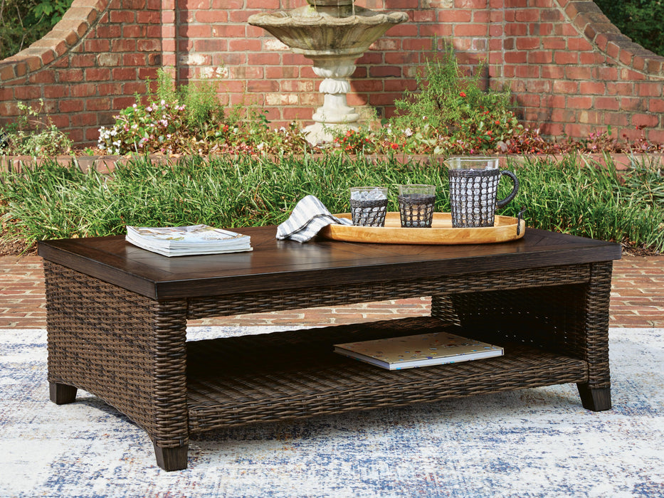 Drakes Beach Dark Brown Rectangular Cocktail Table