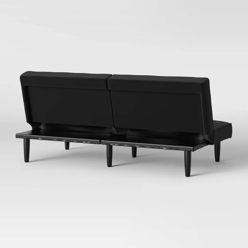 Futon Sofa Black - Room Essentials - new