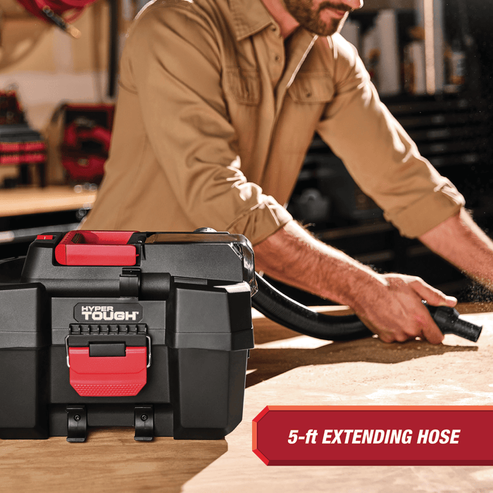 Hyper Tough 1.5 Gallon Wet Dry Vac, 20V Max, Brushless Motor, Cordless, Battery and Charger Included - new