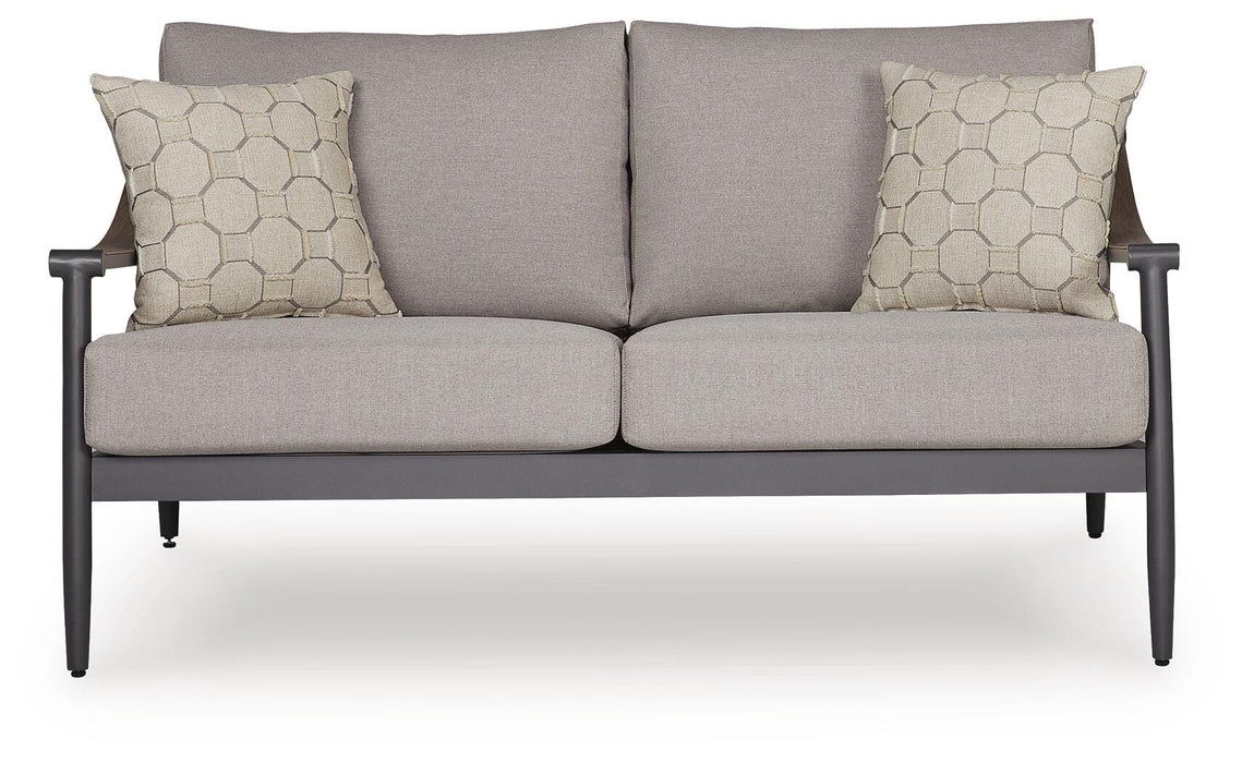 North Island Gray Loveseat w/Cushion