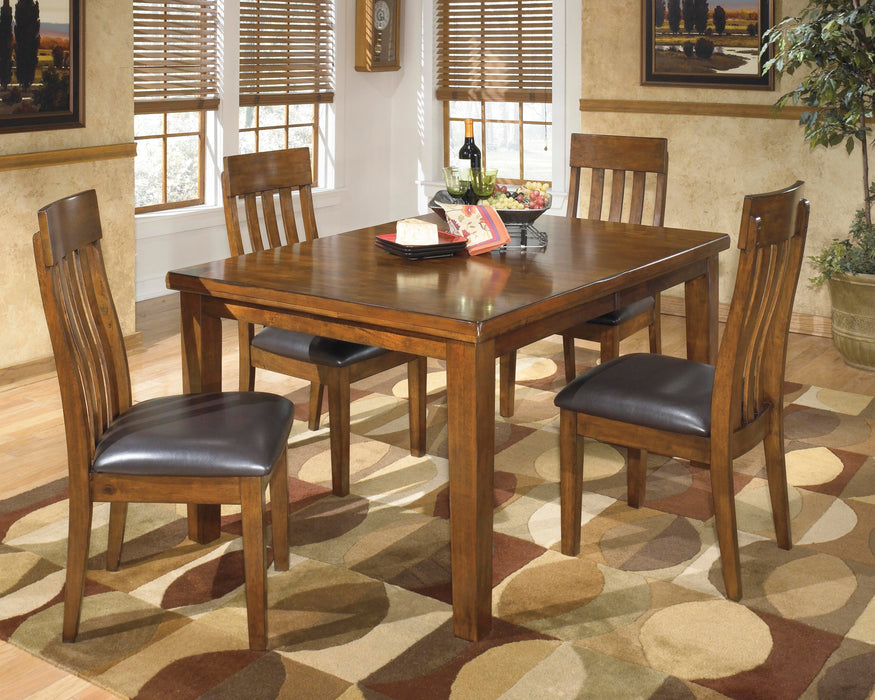 Ralene Medium Brown Ralene Dining Table and 4 Chairs