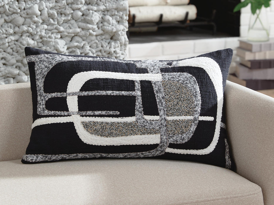 Gavrileigh Black/Gray/Ivory Pillow (4/CS)