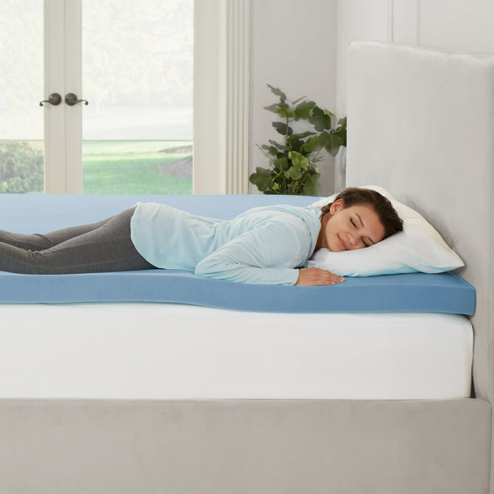 Mainstays 3" Memory Foam Mattress Topper, King - new