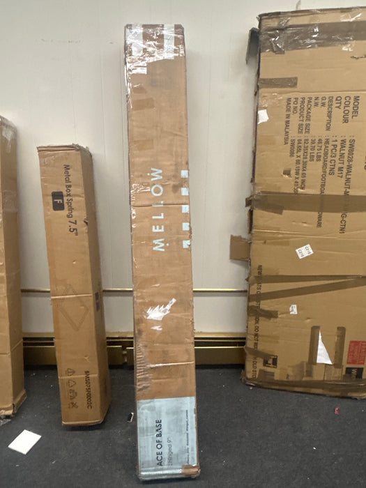 Mellow 9" Metal Platform Bed Frame with Heavy Duty Steel Slat Mattress Foundation (No Box Spring Needed), Queen, Black - new