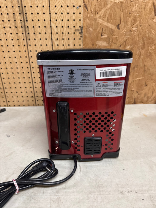 Frigidaire 26 Lbs per Day Portable Compact Maker, Ice Making Machine, Red Stainless, Medium - used_good