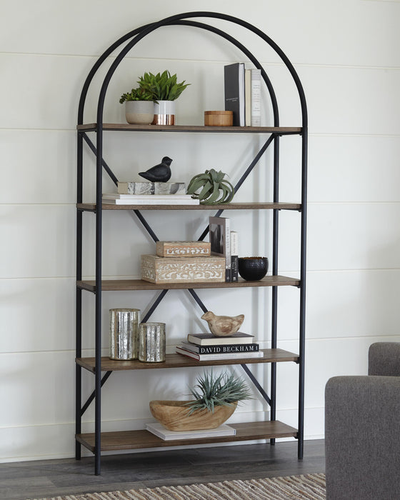 Galtbury Brown/Black Bookcase