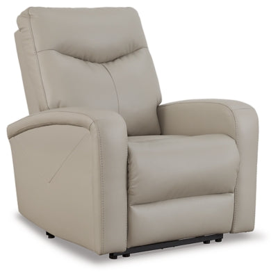 Ryversans Dove Gray PWR Recliner/ADJ Headrest