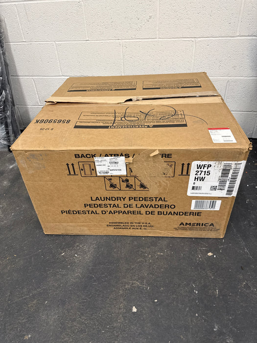 Whirlpool Universal Laundry Pedestal ( White ) with Storage Drawer - new