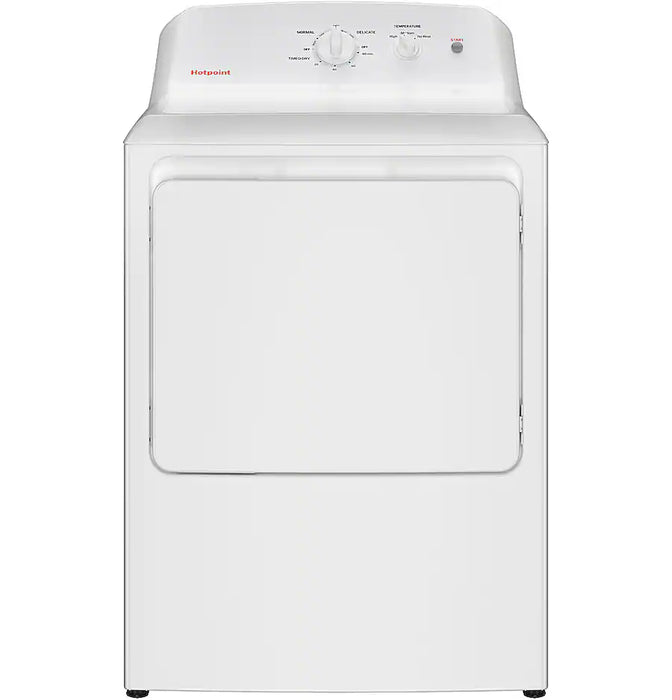 Hotpoint - 6.2 Cu. Ft. Gas Dryer with Auto Dry - White - display_model