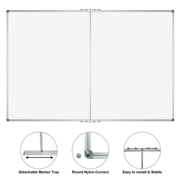 JILoffice Foldable Whiteboard 60" x 40" Large Dry Erase Board School Supplies for Student - new