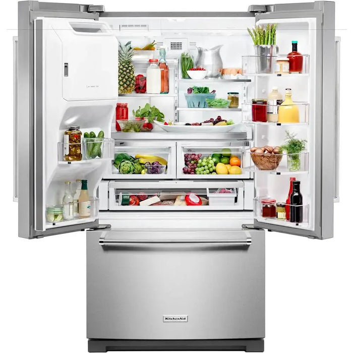 KitchenAid - 27 Cu. Ft. French Door Refrigerator - Stainless Steel - display_model