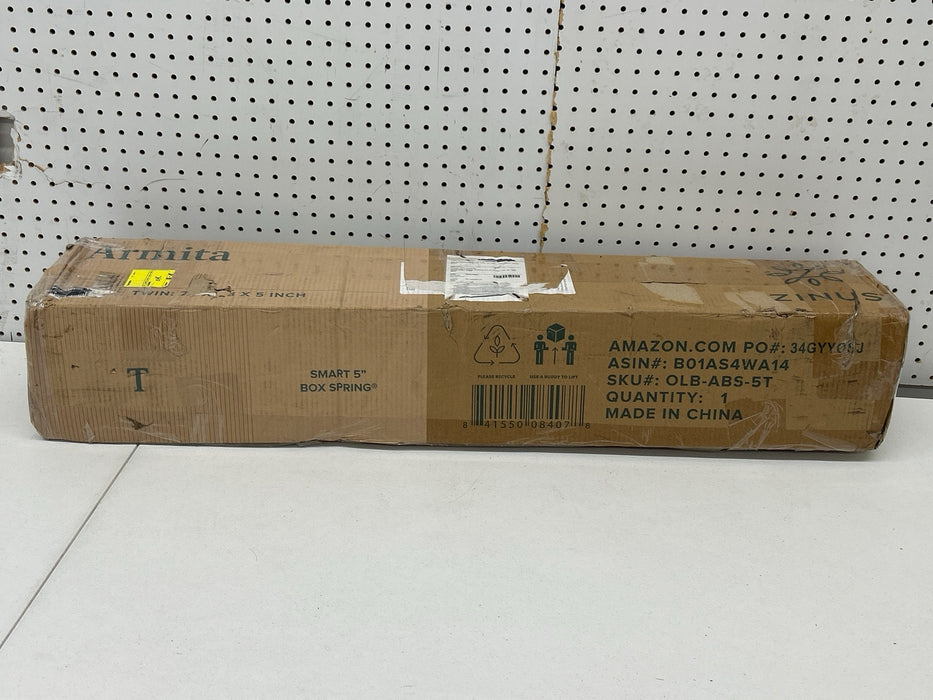 Zinus No Assembly 5" White Metal Box Spring, Twin - new