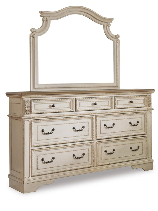 Realyn Two-tone Realyn Dresser and Mirror - Brand New
