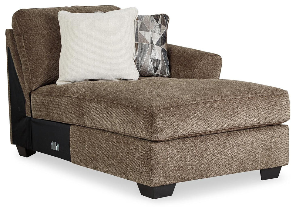 Graftin Teak Graftin 3-Piece Sectional with Chaise