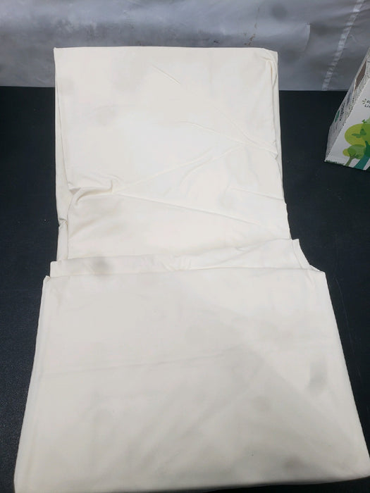 Purity Home Queen Bed Sheet Set - 100% Cotton Percale, 400 Thread Count - Cool, Crisp, Breathable & Durable 4-Piece - Ivory - new