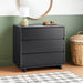 Modern 3 Drawer Dresser Black - Room Essentials™