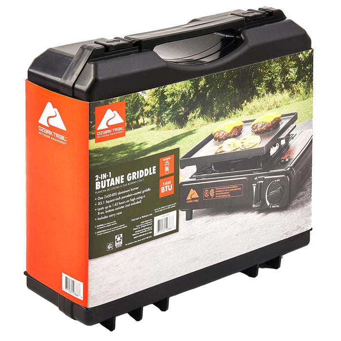 Ozark Trail 83.1 sq in 2-in-1 Butane Outdoor Griddle - new