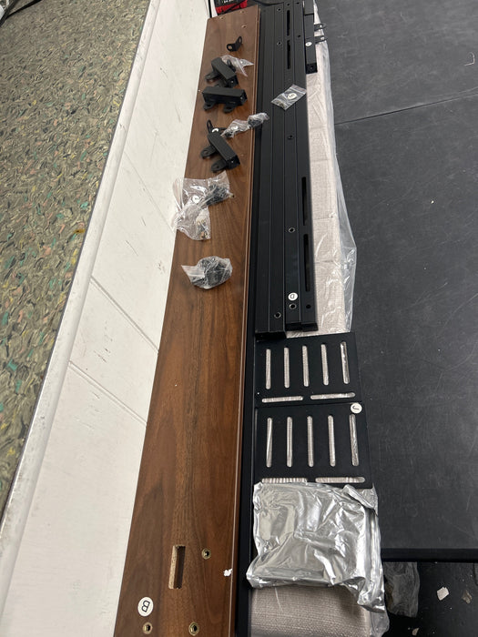 Pinmoco Upholstered Headboard for Queen Bed with Storage, Linen Head Board with LED Light and Charging Station, Beige, Headboard Only(Bed Frame Not Included) - new