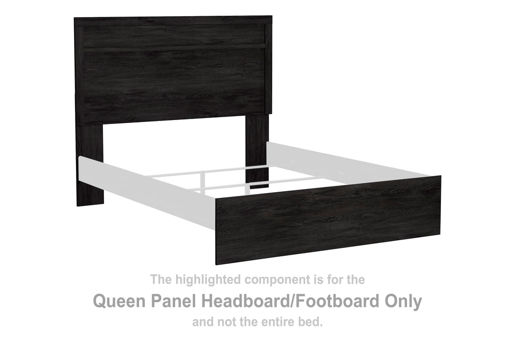 Belachime Charcoal Queen Panel HDBD/FTBD