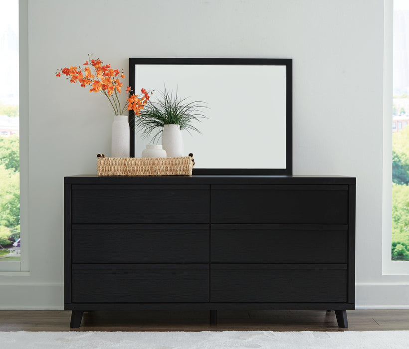 Danziar Black Danziar Dresser and Mirror
