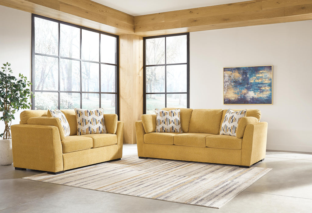 Keerwick Sunflower Keerwick Sofa and Loveseat