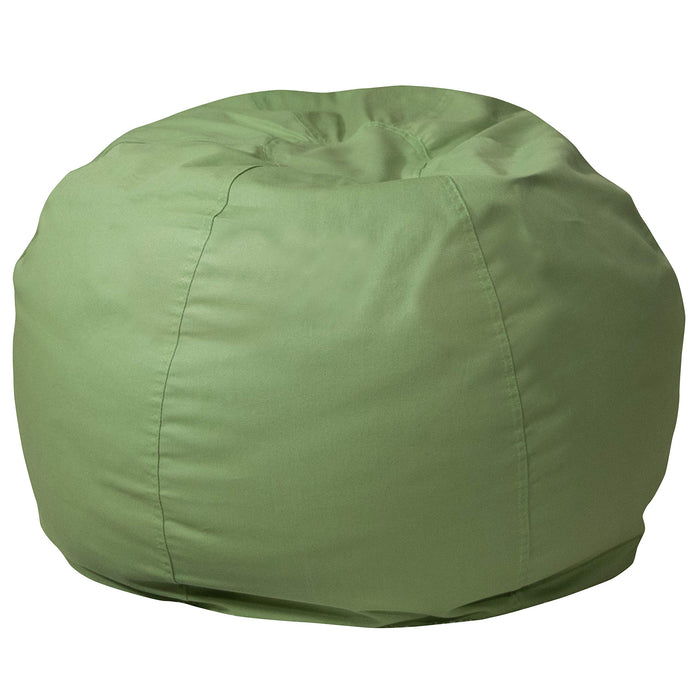 Flash Furniture Dillon Small Bean Bag Chair for Kids and Teens, Foam-Filled Beanbag Chair with Machine Washable Cover, Green - new