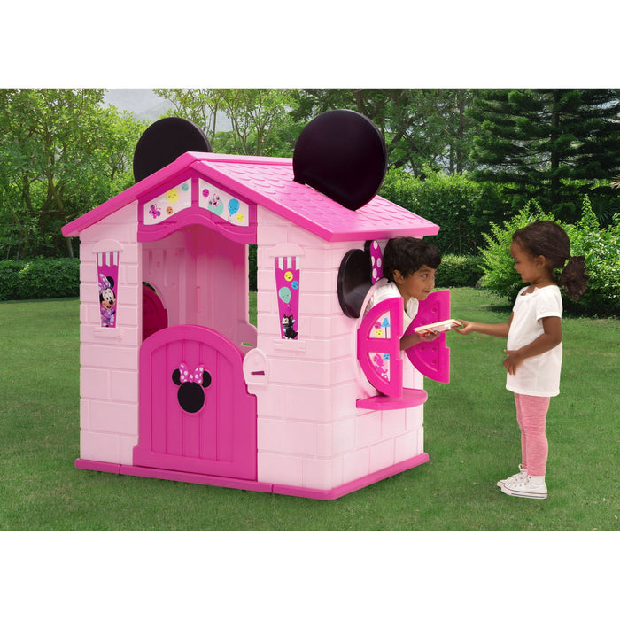 Disney Minnie Mouse Plastic Indoor,Outdoor Playhouse with Easy Assembly - use_like_new