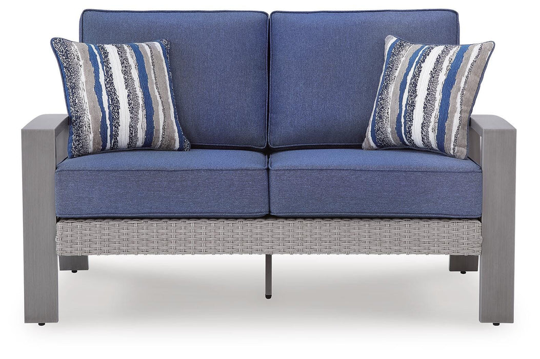 Dillon Beach Blue/Gray Loveseat w/Cushion