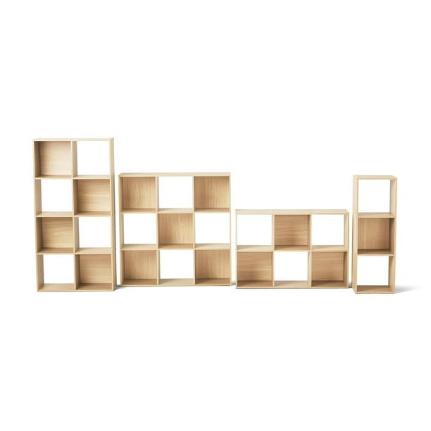 Mainstays 3 Cube Storage Organizer, Spring Pine - new