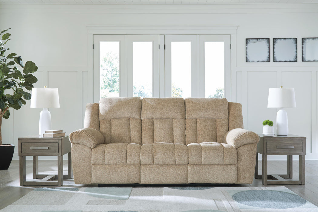 Tip-Off Wheat PWR REC Sofa with ADJ Headrest
