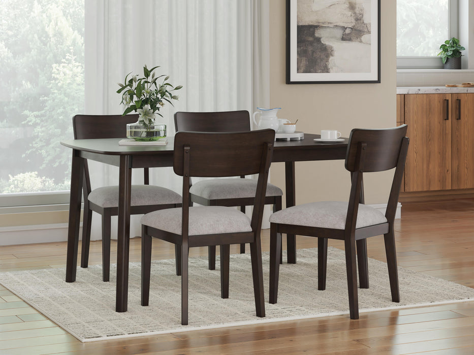 Dantenton Merlot Dining Room Table Set (5/CN)
