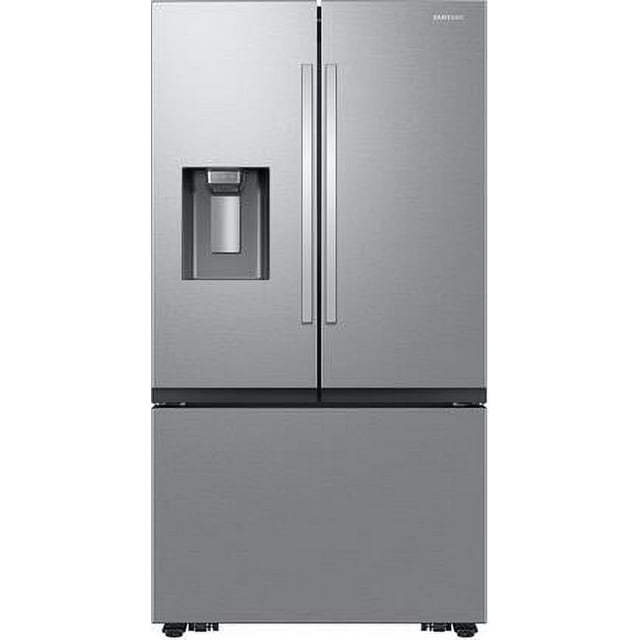 Samsung 27 cf French Door Refrigerator Counter Depth Ice & Water Triple Ice Maker Stainless Steel RF27CG5400SR - display_model