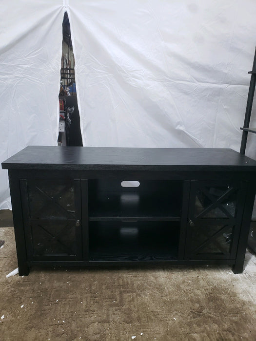 Henn&Hart Rectangular TV Stand for TV's up to 55" in Black, TV Stands for the Living Room - new