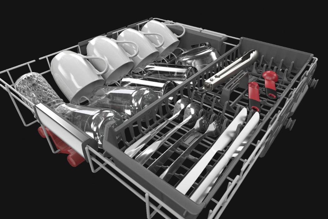 KitchenAid - Top Control Built-In Dishwasher with Stainless Steel Tub, FreeFlex Third Rack, 44dBA - Stainless Steel - new