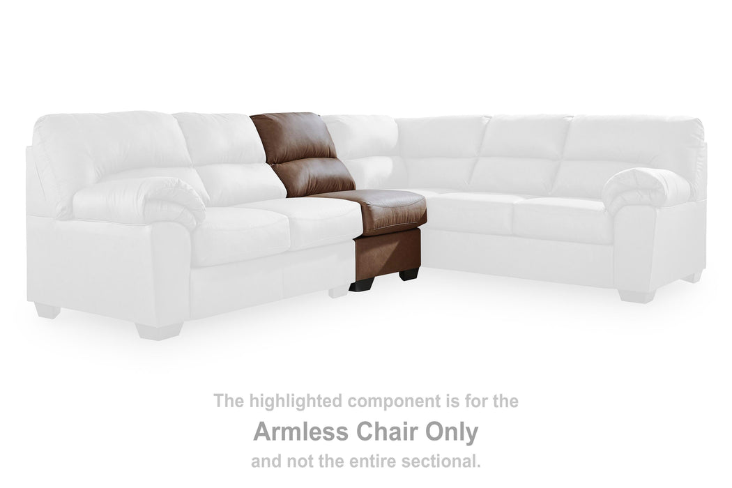 Whitlock Caramel Armless Chair