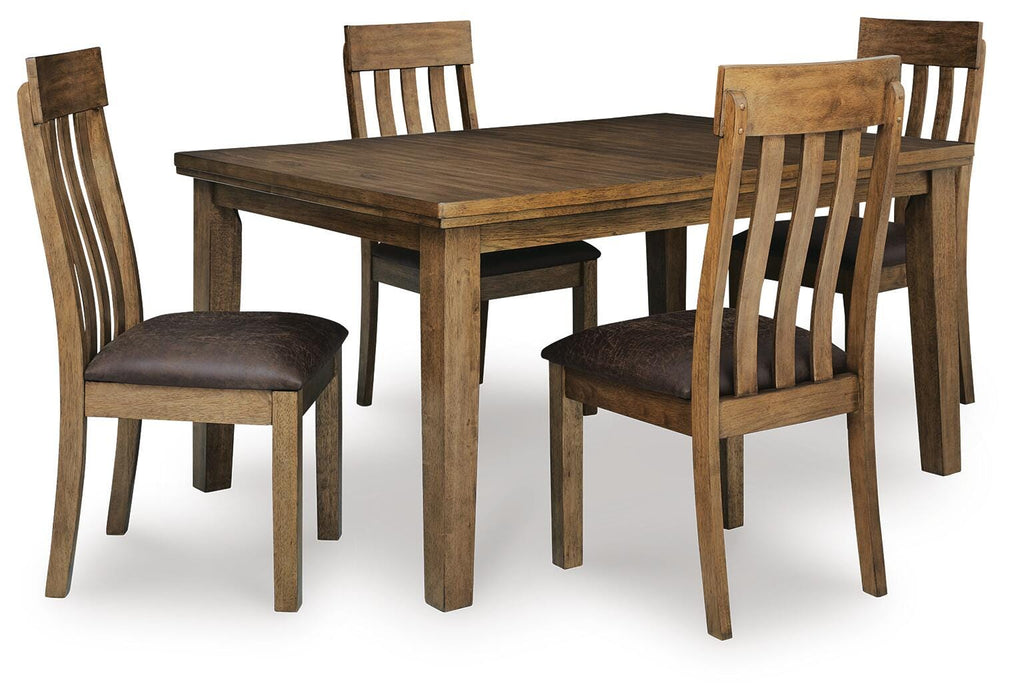 Broxtyn Light Brown Broxtyn Dining Table and 4 Chairs