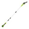 Greenworks - 24-Volt 8-Inch Cordless Pole Saw (1 x 2.0Ah Battery and 1 x Charger) - Black/Green - open_box