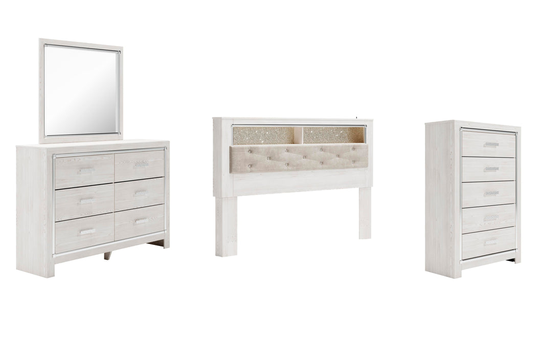 Altyra White Bookcase Bedroom Collection