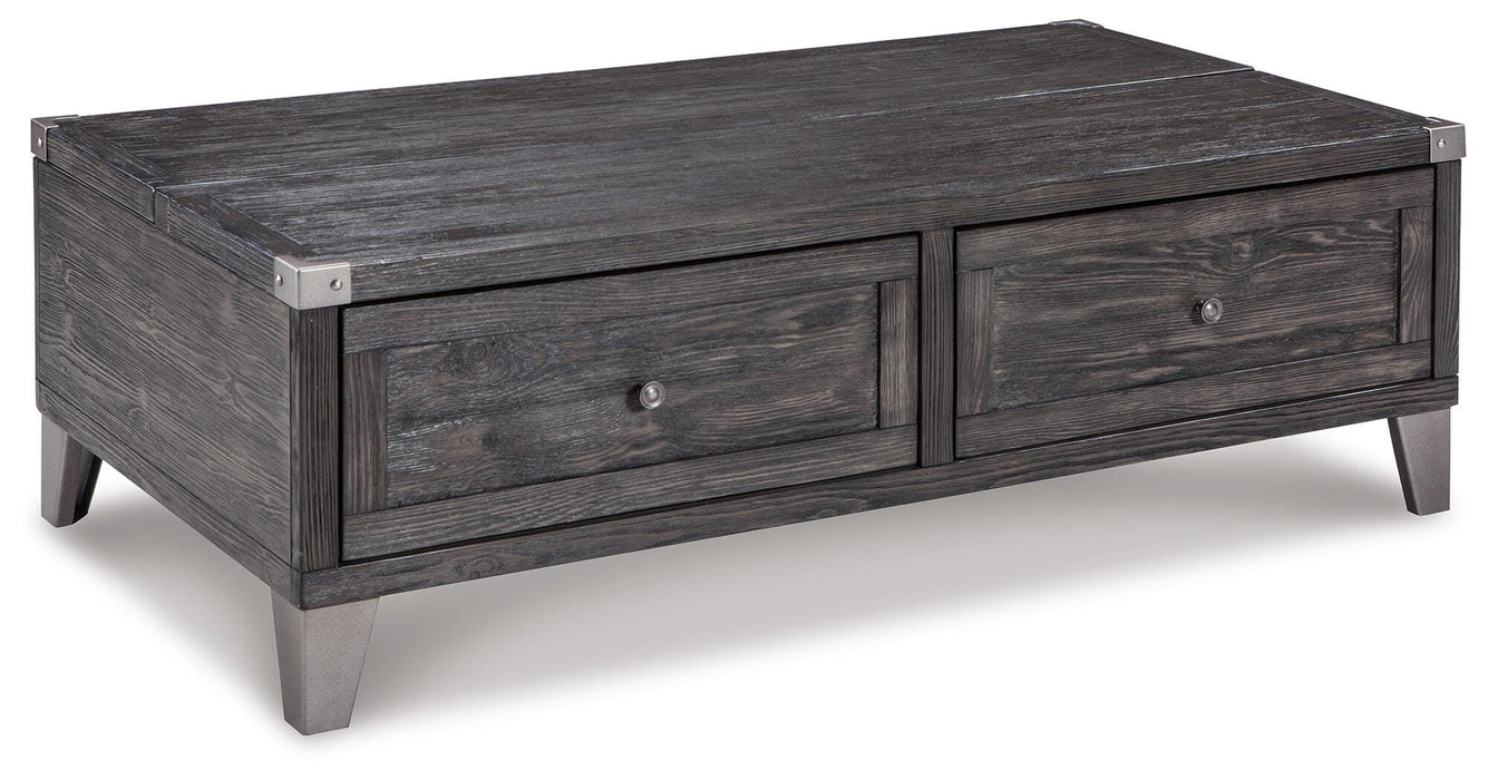Todoe Dark Gray Lift Top Cocktail Table