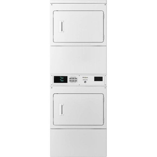 Whirlpool7.4 cu. ft. 240-Volt White Electric Double Stacked Commercial Dryer Coin Operated - display_model