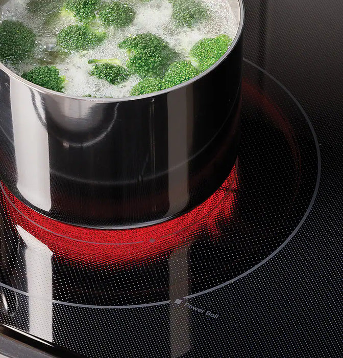 GE - 5.3 Cu. Ft. Freestanding Electric Range with Steam Cleaning and 4 Burner Radiant Cooktop - Stainless Steel - new