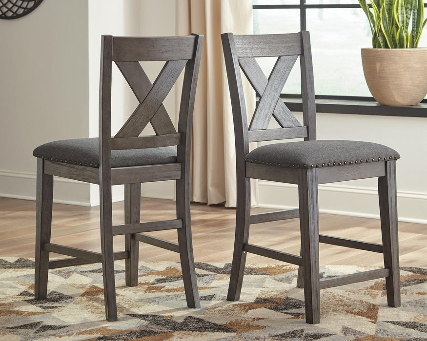 Caitbrook Gray Upholstered Barstool (Priced Per Item, Must Order 2, 4, 6, or 8)