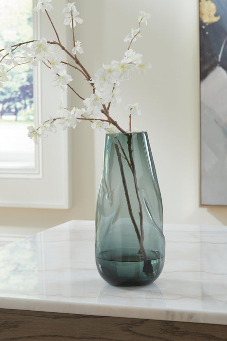 Beamund Teal Blue Vase (2/CS)