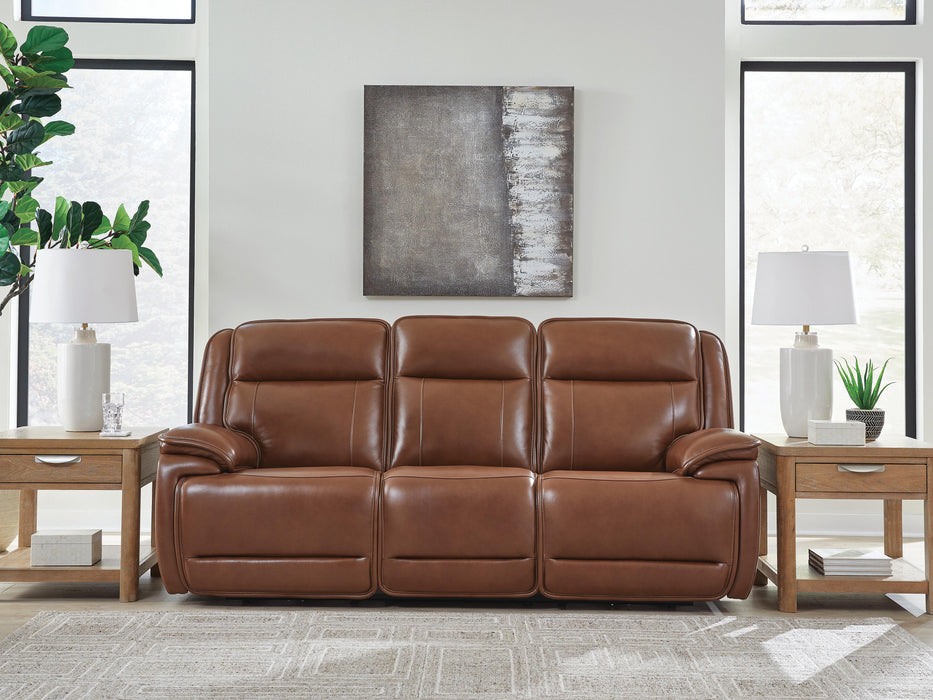 Healy Pier Chocolate PWR REC Sofa with ADJ Headrest